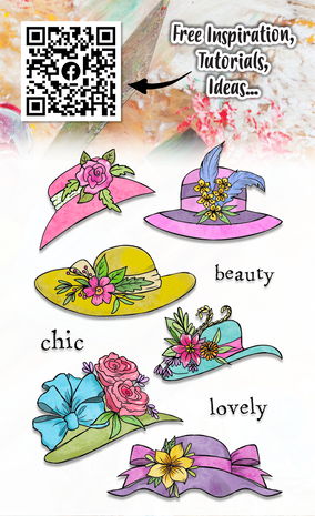 Aall and Create Stamp Set Elegant Hats A6 (AALL-TP-1169) Aall and Create Stamp Set Elegant Hats A6 (AALL-TP-1169)