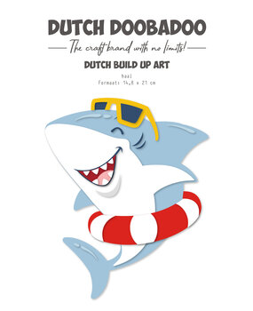 Dutch Doobadoo Dutch Card Art Build Up A5 Haai (470.784.309) (DISCONTINUED)