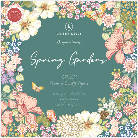 Craft Consortium Spring Gardens 12x12 Inch Paper Pad (CCDPAD002) Craft Consortium Spring Gardens 12x12 Inch Paper Pad (CCDPAD002)