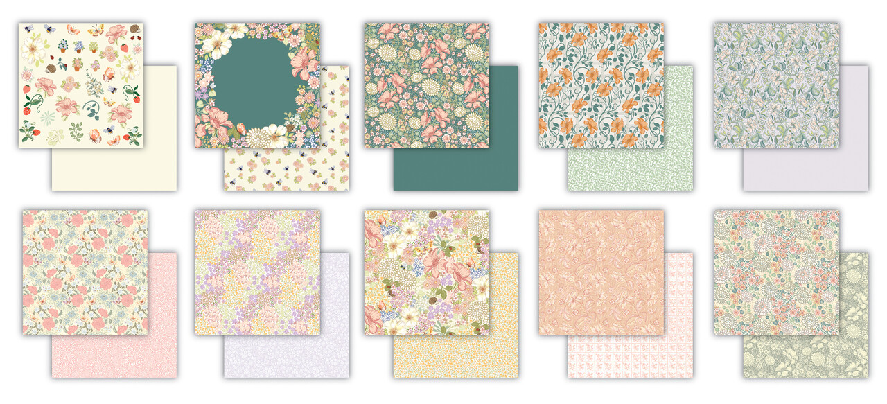 Craft Consortium Spring Gardens 12x12 Inch Paper Pad (CCDPAD002) Craft Consortium Spring Gardens 12x12 Inch Paper Pad (CCDPAD002)