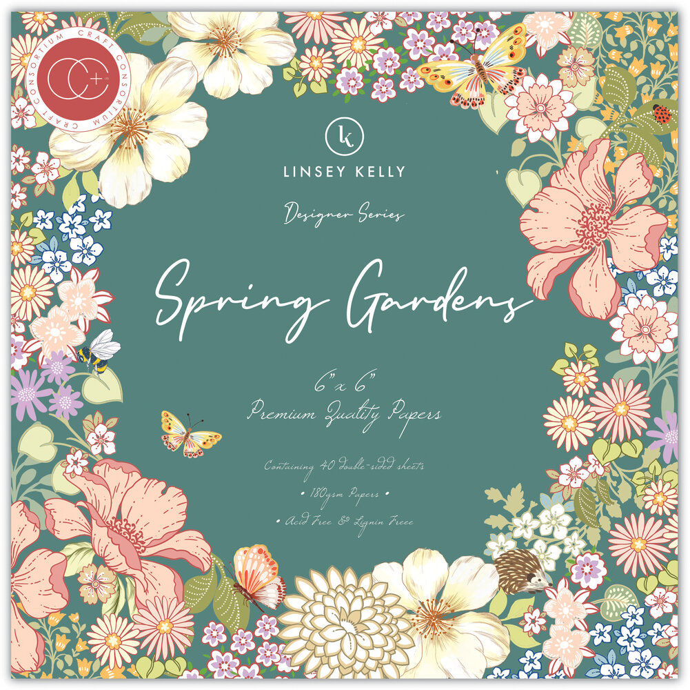 Craft Consortium Spring Gardens 6x6 Inch Paper Pad (CCDPAD002B) Craft Consortium Spring Gardens 6x6 Inch Paper Pad (CCDPAD002B)