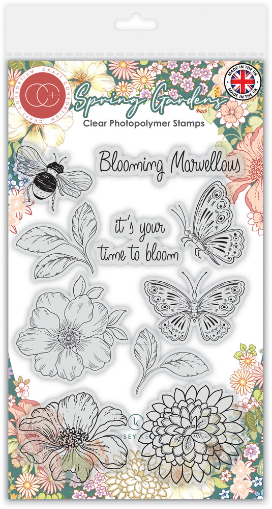 Craft Consortium Spring Gardens Clear Stamps (CCDSTMP001) Craft Consortium Spring Gardens Clear Stamps (CCDSTMP001)