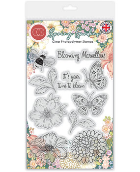 Craft Consortium Spring Gardens Clear Stamps (CCDSTMP001) Craft Consortium Spring Gardens Clear Stamps (CCDSTMP001)