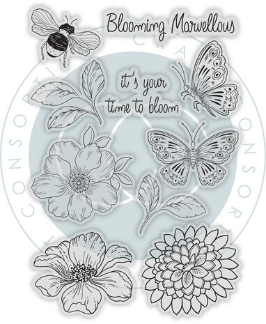 Craft Consortium Spring Gardens Clear Stamps (CCDSTMP001) Craft Consortium Spring Gardens Clear Stamps (CCDSTMP001)