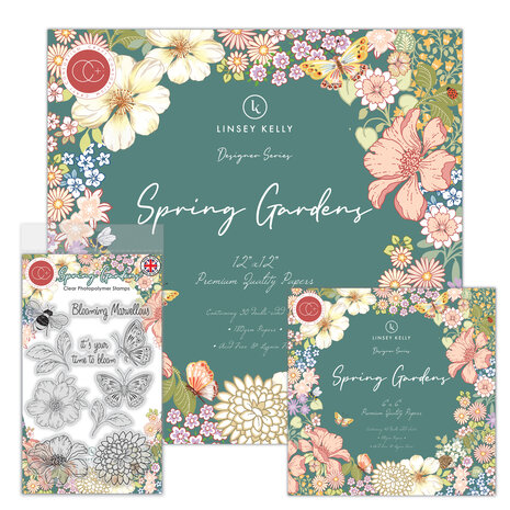 Craft Consortium Spring Gardens Clear Stamps (CCDSTMP001) Craft Consortium Spring Gardens Clear Stamps (CCDSTMP001)