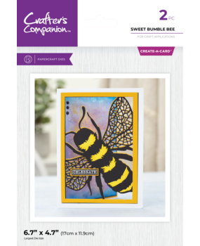 Crafter's Companion Taking Flight Create-a-Card Dies Sweet Bumble Bee (CC-MD-CAD-SWBB) (DISCONTINUED)