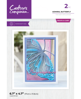 Crafter's Companion Taking Flight Create-a-Card Dies Admiral Butterfly (CC-MD-CAD-ADBU) (DISCONTINUED)