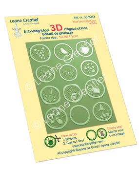 Leane Creatief Wax Seal Collection 3D Embossing Folder Nature (35.9082) (DISCONTINUED)