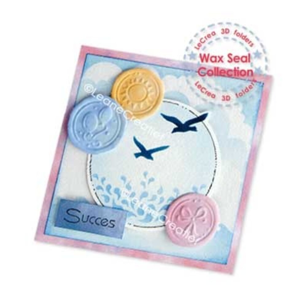 Leane Creatief Wax Seal Collection 3D Embossing Folder Party & Summer (35.9075) Leane Creatief Wax Seal Collection 3D Embossing Folder Party & Summer (35.9075)