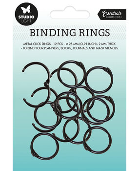 Studio Light Binding Rings Black (12pcs) (SL-ES-RING01) (BASIC) Studio Light Binding Rings Black (12pcs) (SL-ES-RING01) (BASIC)