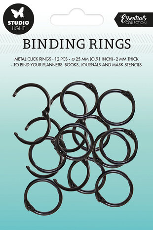 Studio Light Binding Rings Black (12pcs) (SL-ES-RING01) (BASIC) Studio Light Binding Rings Black (12pcs) (SL-ES-RING01) (BASIC)