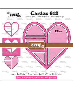 Crealies Cardzz Stansen No. 612 Frame & Inlay Eliza (CLCZ612)