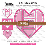 Crealies Cardzz Dies No. 613 Frame & Inlay Felicity (CLCZ613)
