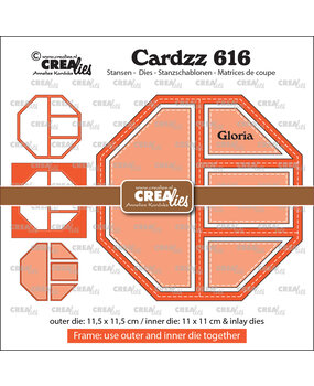 Crealies Cardzz Stansen No. 616 Frame & Inlay Gloria (CLCZ616)