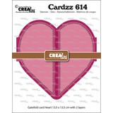 Crealies Cardzz Dies No. 614 Gatefold Card Heart (CLCZ614)