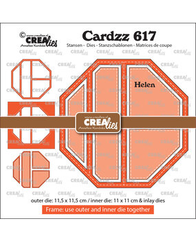 Crealies Cardzz Dies No. 617 Frame & Inlay Helen (CLCZ617)