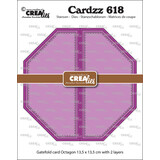 Crealies Cardzz Stansen No. 618 Gatefold Card Achthoek (CLCZ618)