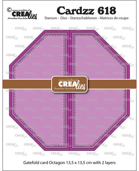 Crealies Cardzz Dies No. 618 Gatefold Card Octagon (CLCZ618)