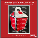 Crealies Create A Box Large Stansen No. 28 Dichte Take Out Box (met Handvat) (CCABL28)