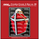 Crealies Create A Box Dies No. 28 Closed Take Out Box (with Handle) (CCAB28)