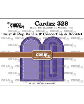 Crealies Cardzz Dies No. 328 Twist & Pop B4, Panels & Concertina Card & Booklet Arch (CLCZ328)