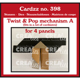 Crealies Cardzz Dies No. 398 Twist & Pop Mechanism A (for 4 Panels) (CLCZ398)