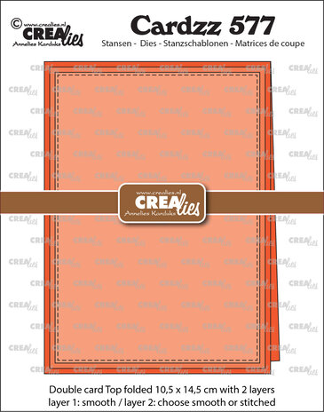 Crealies Cardzz Stansen No. 577 Dubbele Kaart 10,5x14,5 cm (Vouw aan de Bovenkant) (CLCZ577)