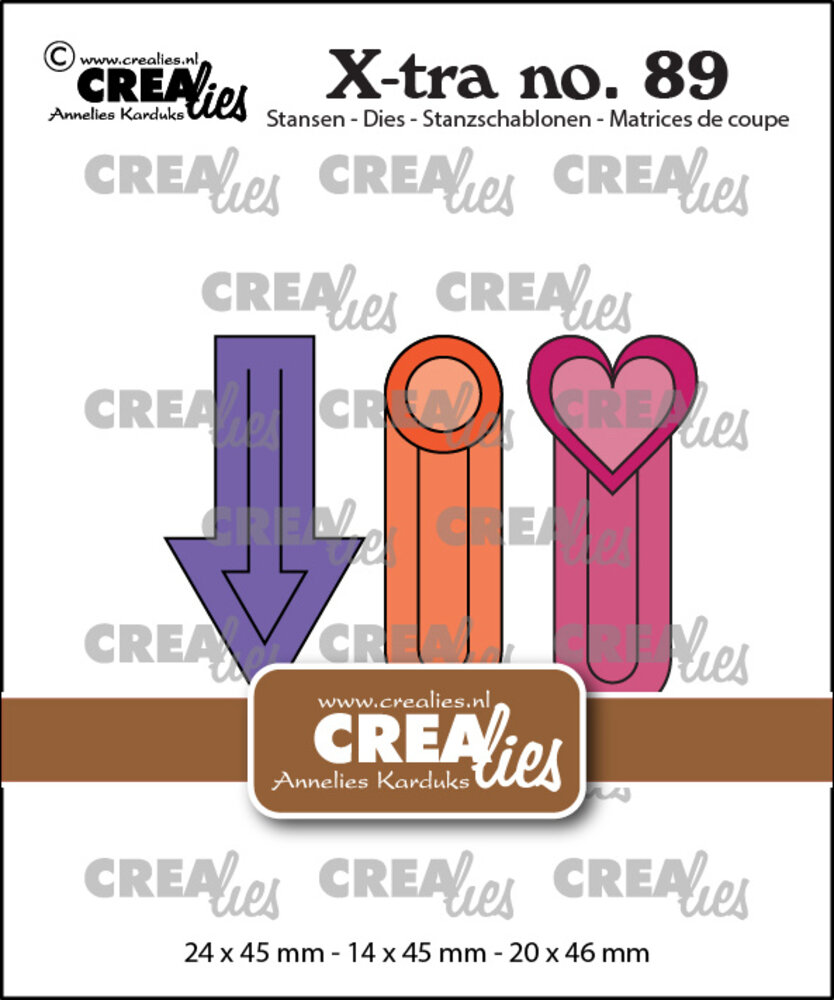 Crealies X-tra Stansen No. 89 Paperclips (CLXtra89)