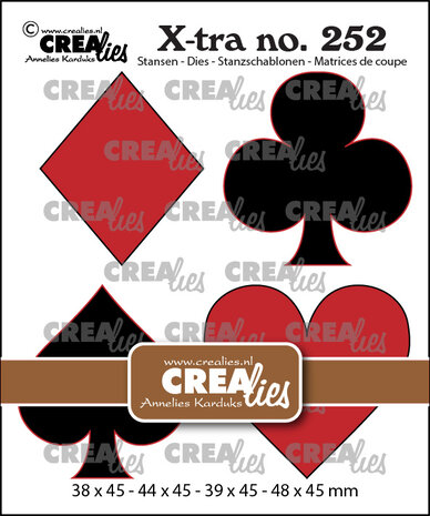 Crealies X-tra Stansen No. 252 Speelkaart Symbolen (CLXtra252) Crealies X-tra Stansen No. 252 Speelkaart Symbolen (CLXtra252)