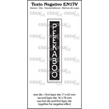Crealies Texto Negativo Dies English No. 17V Peekaboo (EN17V)