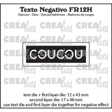 Crealies Texto Negativo Stansen French No. 12H Coucou (FR12H)