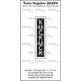 Crealies Texto Negativo Dies German No. 22V Kuckuck (DE22V)