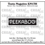 Crealies Texto Negativo Stansen English No. 17H Peekaboo (EN17H)