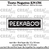 Crealies Texto Negativo Stansen English No. 17H Peekaboo (EN17H) Crealies Texto Negativo Stansen English No. 17H Peekaboo (EN17H)