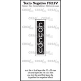 Crealies Texto Negativo Stansen French No. 12V Coucou (FR12V)