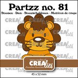 Crealies Partzz Stansen No. 81 Leeuw (CLPartzz81)