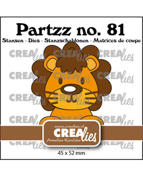 Crealies Partzz Stansen No. 81 Leeuw (CLPartzz81)