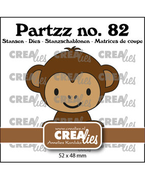 Crealies Partzz Stansen No. 82 Aap (CLPartzz82)