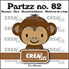 Crealies Partzz Stansen No. 82 Aap (CLPartzz82)