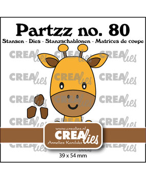 Crealies Partzz Stansen No. 80 Giraf (CLPartzz80)