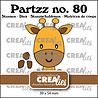 Crealies Partzz Dies No. 80 Giraffe (CLPartzz80)