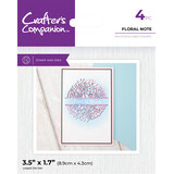 Crafter's Companion Split Space Stamp & Die Floral Note (CC-STD-FLNO) (DISCONTINUED)