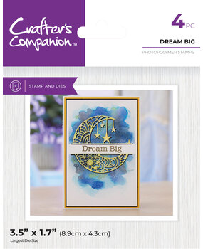 Crafter's Companion Split Space Stamp & Die Dream Big (CC-STD-DRBI) (DISCONTINUED)