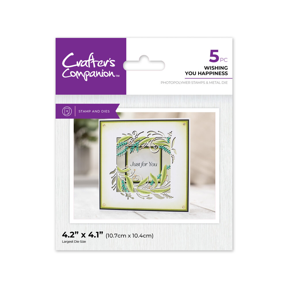 Crafter's Companion Floral Aperture Stamps & Dies Wishing You Happiness (CC-STD-WIHAP) (DISCONTINUED) Crafter's Companion Floral Aperture Stamps & Dies Wishing You Happiness (CC-STD-WIHAP) (DISCONTINUED)