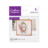 Crafter's Companion Floral Aperture Stamps & Dies Thinking of You (CC-STD-THIOYO) (DISCONTINUED)