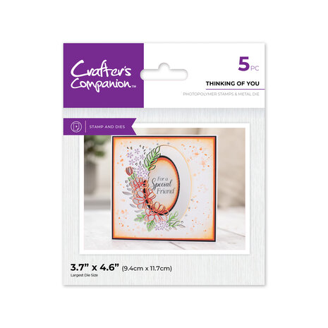 Crafter's Companion Floral Aperture Stamps & Dies Thinking of You (CC-STD-THIOYO) (DISCONTINUED) Crafter's Companion Floral Aperture Stamps & Dies Thinking of You (CC-STD-THIOYO) (DISCONTINUED)