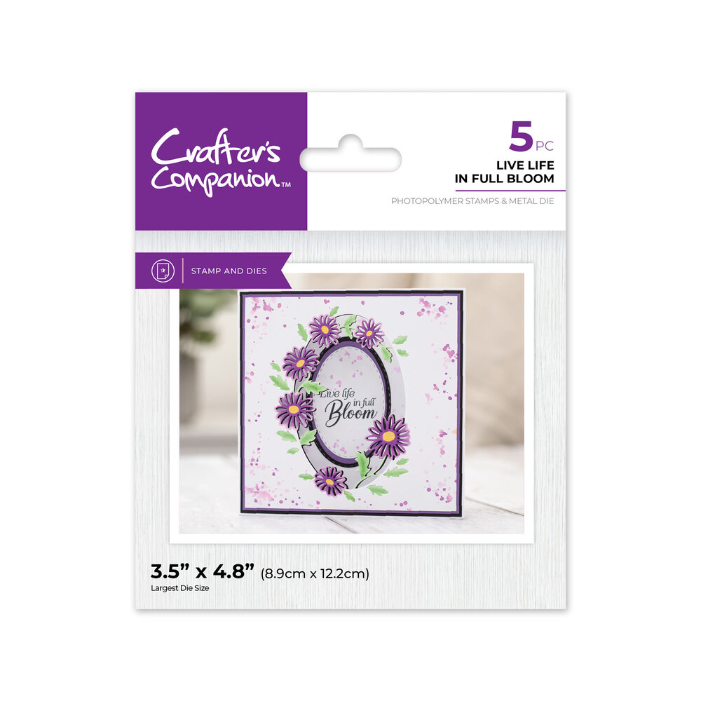 Crafter's Companion Floral Aperture Stamps & Dies Live Life in Full Bloom (CC-STD-LLIFB) (DISCONTINUED) Crafter's Companion Floral Aperture Stamps & Dies Live Life in Full Bloom (CC-STD-LLIFB) (DISCONTINUED)