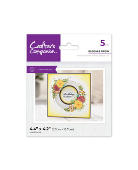 Crafter's Companion Floral Aperture Stamps & Dies Bloom & Grow (CC-STD-BLGRO) (DISCONTINUED)