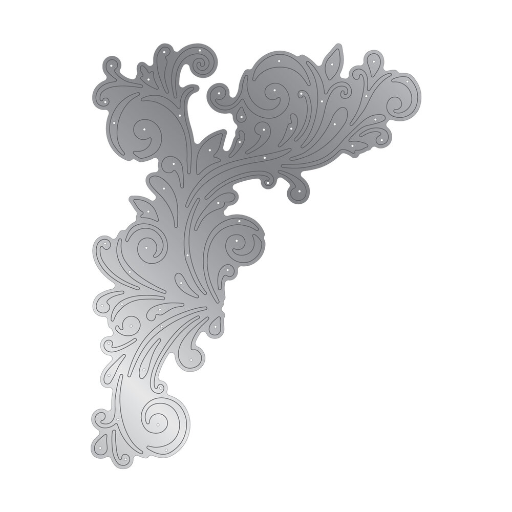 Crafter's Companion Large Flourish Corner Dies Swirling Flourish (CC-MD-ELE-SWIFL) (DISCONTINUED)