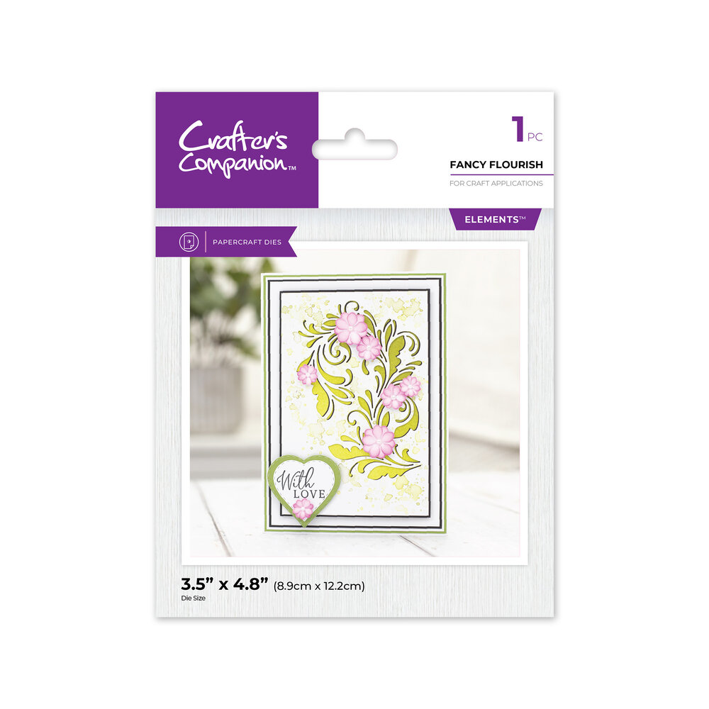 Crafter's Companion Large Flourish Corner Dies Fancy Flourish (CC-MD-ELE-FANFL) (DISCONTINUED) Crafter's Companion Large Flourish Corner Dies Fancy Flourish (CC-MD-ELE-FANFL) (DISCONTINUED)